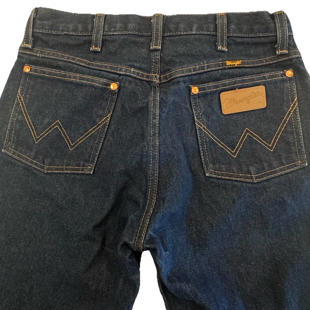 Wrangler Men's Sz 32x33 13 MWZ Cowboy Cut dark denim Straight Jeans - Picture 14 of 14